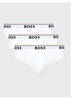 Boss Komplet 3 par slipów Power 50475273 Biały ze sklepu MODIVO w kategorii Majtki męskie - zdjęcie 168677296