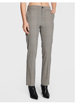 TWINSET Spodnie materiałowe 222TP250J Szary Regular Fit ze sklepu MODIVO w kategorii Spodnie damskie - zdjęcie 168677545