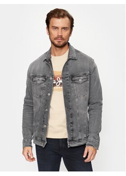 Pepe Jeans Kurtka jeansowa PM402805 Szary Regular Fit ze sklepu MODIVO w kategorii Kurtki męskie - zdjęcie 168677559