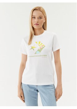 Converse T-Shirt Star Chevron Infill Tee 10025214-A01 Biały Regular Fit ze sklepu MODIVO w kategorii Bluzki damskie - zdjęcie 168677626