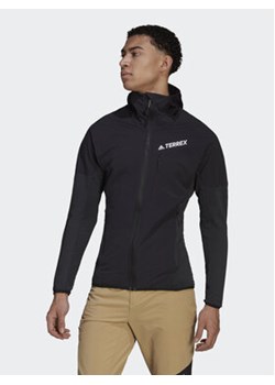 adidas Polar Techrock Flooce Wind Hooded Jacket HF0726 Czarny ze sklepu MODIVO w kategorii Bluzy męskie - zdjęcie 168678089