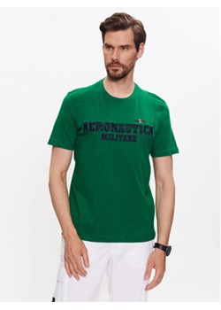 Aeronautica Militare T-Shirt 231TS2077J538 Zielony Regular Fit ze sklepu MODIVO w kategorii T-shirty męskie - zdjęcie 168678209