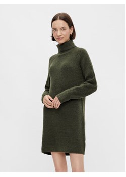 Pieces Sukienka dzianinowa Ellen 17119500 Zielony Regular Fit ze sklepu MODIVO w kategorii Sukienki - zdjęcie 168678339