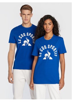 Le Coq Sportif T-Shirt Unisex 2220665 Niebieski Regular Fit ze sklepu MODIVO w kategorii Bluzki damskie - zdjęcie 168679009