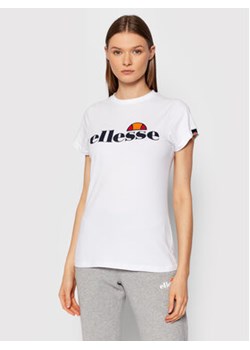Ellesse T-Shirt Hayes SGK11399 Biały Regular Fit ze sklepu MODIVO w kategorii Bluzki damskie - zdjęcie 168679015