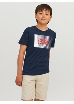 Jack&Jones Junior T-Shirt 12237411 Granatowy Regular Fit ze sklepu MODIVO w kategorii T-shirty chłopięce - zdjęcie 168679147