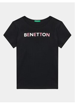 United Colors Of Benetton T-Shirt 3I1XC10D1 Czarny Regular Fit ze sklepu MODIVO w kategorii T-shirty chłopięce - zdjęcie 168679425