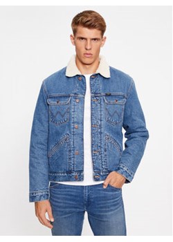 Wrangler Kurtka jeansowa 124Mj 112341083 Niebieski Regular Fit ze sklepu MODIVO w kategorii Kurtki męskie - zdjęcie 168679866