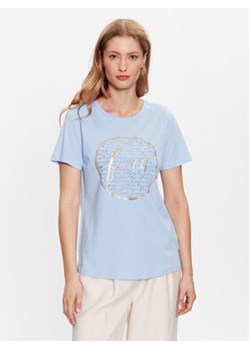 Fransa T-Shirt 20611797 Niebieski Regular Fit ze sklepu MODIVO w kategorii Bluzki damskie - zdjęcie 168679926