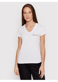 Armani Exchange T-Shirt 8NYT81 YJG3Z 1000 Biały Regular Fit ze sklepu MODIVO w kategorii Bluzki damskie - zdjęcie 168680469