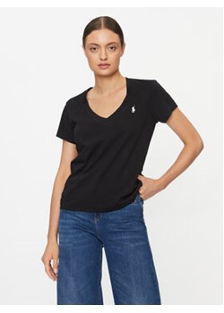 Polo Ralph Lauren T-Shirt 211902403003 Czarny Regular Fit ze sklepu MODIVO w kategorii Bluzki damskie - zdjęcie 168680526