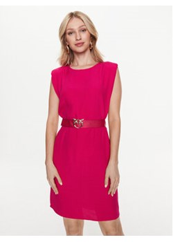 Pinko Sukienka codzienna 101138 A0US Różowy Regular Fit ze sklepu MODIVO w kategorii Sukienki - zdjęcie 168680667