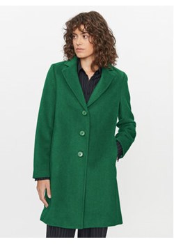 United Colors Of Benetton Płaszcz wełniany 2YDTDN012 Zielony Regular Fit ze sklepu MODIVO w kategorii Płaszcze damskie - zdjęcie 168680689