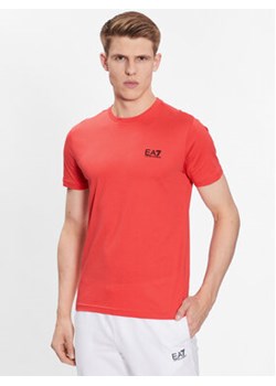 EA7 Emporio Armani T-Shirt 8NPT51 PJM9Z 1480 Czerwony Regular Fit ze sklepu MODIVO w kategorii T-shirty męskie - zdjęcie 168680795