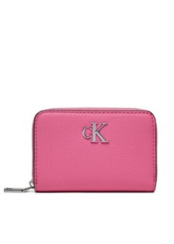 Calvin Klein Mały Portfel Damski Minimal Monogram Med Za K60K611500 Różowy ze sklepu MODIVO w kategorii Portfele damskie - zdjęcie 168680925