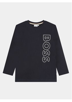 Boss Bluzka J25O68 S Granatowy Regular Fit ze sklepu MODIVO w kategorii T-shirty chłopięce - zdjęcie 168680965