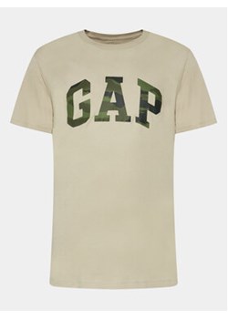 Gap T-Shirt 550338-26 Beżowy Regular Fit ze sklepu MODIVO w kategorii T-shirty męskie - zdjęcie 168681079