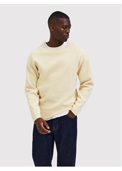 Selected Homme Sweter Fergo 16085457 Beżowy Regular Fit ze sklepu MODIVO w kategorii Swetry męskie - zdjęcie 168682286