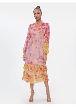 TWINSET Sukienka letnia 241TP2590 Różowy Regular Fit ze sklepu MODIVO w kategorii Sukienki - zdjęcie 168682589