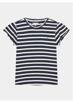 Tommy Hilfiger T-Shirt KG0KG07449 D Granatowy Regular Fit ze sklepu MODIVO w kategorii Bluzki dziewczęce - zdjęcie 168682598