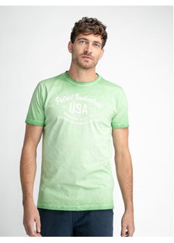 Petrol Industries T-Shirt M-1030-TSR656 Zielony Regular Fit ze sklepu MODIVO w kategorii T-shirty męskie - zdjęcie 168682777
