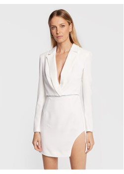 Pinko Sukienka koktajlowa Alejandra 1G1836 7624 Biały Slim Fit ze sklepu MODIVO w kategorii Sukienki - zdjęcie 168682888