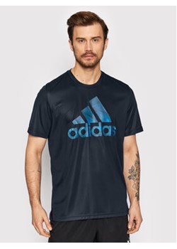 adidas T-Shirt Aeroready Seasonals HD4333 Granatowy Regular Fit ze sklepu MODIVO w kategorii T-shirty męskie - zdjęcie 168683059