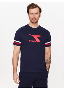 Diadora T-Shirt Ss Slam 102.179298 Granatowy Regular Fit ze sklepu MODIVO w kategorii T-shirty męskie - zdjęcie 168683197