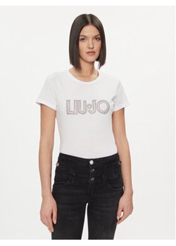 Liu Jo T-Shirt WA4051 JS923 Biały Regular Fit ze sklepu MODIVO w kategorii Bluzki damskie - zdjęcie 168683255