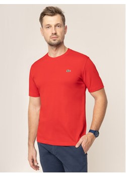 Lacoste T-Shirt TH7618 Czerwony Regular Fit ze sklepu MODIVO w kategorii T-shirty męskie - zdjęcie 168683896