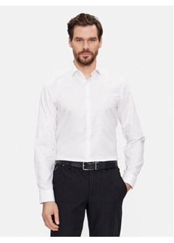 Calvin Klein Koszula K10K108426 Biały Slim Fit ze sklepu MODIVO w kategorii Koszule męskie - zdjęcie 168683945