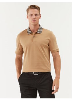 Boss Polo 50499220 Beżowy Regular Fit ze sklepu MODIVO w kategorii T-shirty męskie - zdjęcie 168684008