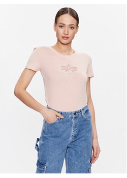 Alpha Industries T-Shirt Crystal 136063 Różowy Regular Fit ze sklepu MODIVO w kategorii Bluzki damskie - zdjęcie 168684175