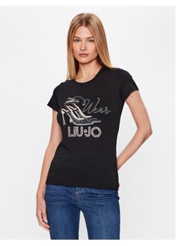 Liu Jo T-Shirt WF3090 JS003 Czarny Regular Fit ze sklepu MODIVO w kategorii Bluzki damskie - zdjęcie 168684547