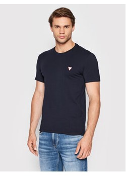 Guess T-Shirt M2YI24 J1311 Granatowy Super Slim Fit ze sklepu MODIVO w kategorii T-shirty męskie - zdjęcie 168684589