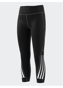adidas Legginsy Training AEROREADY 3-Stripes High-Rise 7/8 Optime Pocket Leggings IJ7121 Czarny ze sklepu MODIVO w kategorii Spodnie dziewczęce - zdjęcie 168684768