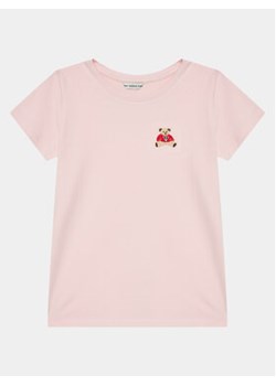 Guess T-Shirt J4RI44 KA0Q1 Różowy Regular Fit ze sklepu MODIVO w kategorii Bluzki dziewczęce - zdjęcie 168684845