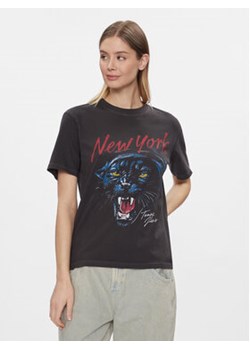 Tommy Jeans T-Shirt Panther DW0DW17371 Czarny Relaxed Fit ze sklepu MODIVO w kategorii Bluzki damskie - zdjęcie 168685167
