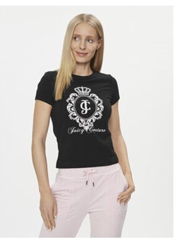 Juicy Couture T-Shirt Heritage Crest Tee JCWCT24337 Czarny Slim Fit ze sklepu MODIVO w kategorii Bluzki damskie - zdjęcie 168685479