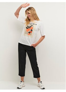 Kaffe T-Shirt Bloom 10507308 Biały Loose Fit ze sklepu MODIVO w kategorii Bluzki damskie - zdjęcie 168685728