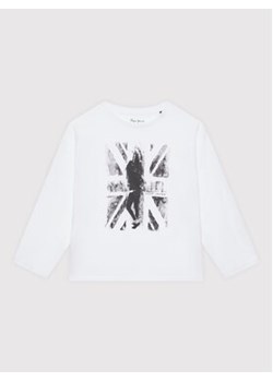 Pepe Jeans Bluzka Brenda PG502918 Biały Regular Fit ze sklepu MODIVO w kategorii T-shirty chłopięce - zdjęcie 168686155