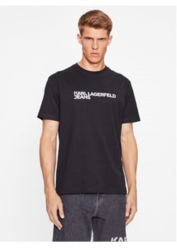 Karl Lagerfeld Jeans T-Shirt 235D1707 Czarny Regular Fit ze sklepu MODIVO w kategorii T-shirty męskie - zdjęcie 168686237