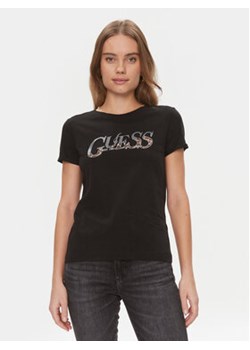 Guess T-Shirt W4RI24 JA914 Czarny Regular Fit ze sklepu MODIVO w kategorii Bluzki damskie - zdjęcie 168686728