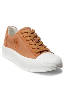 Lauren Ralph Lauren Sneakersy 802912343002 Beżowy ze sklepu MODIVO w kategorii Trampki damskie - zdjęcie 168686817