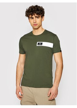 Alpha Industries T-Shirt Reflective Stripes 198510 Zielony Regular Fit ze sklepu MODIVO w kategorii T-shirty męskie - zdjęcie 168687606