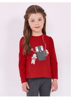 Mayoral Bluzka 4.013 Czerwony Regular Fit ze sklepu MODIVO w kategorii Bluzki dziewczęce - zdjęcie 168687689