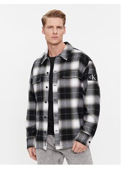 Calvin Klein Jeans Koszula Check Shirt J30J324611 Czarny Regular Fit ze sklepu MODIVO w kategorii Koszule męskie - zdjęcie 168687887
