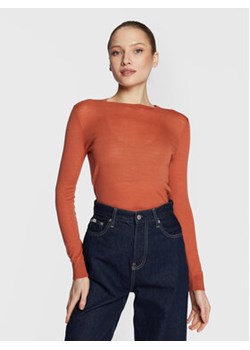 Calvin Klein Sweter Extra Fine K20K204139 Pomarańczowy Slim Fit ze sklepu MODIVO w kategorii Swetry damskie - zdjęcie 168688207
