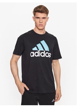 adidas T-Shirt Essentials Single Jersey Big Logo T-Shirt IJ8582 Czarny Regular Fit ze sklepu MODIVO w kategorii T-shirty męskie - zdjęcie 168688359