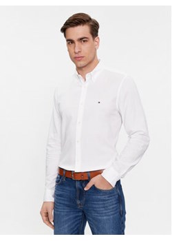 Tommy Hilfiger Koszula Flex Dobby Sf Shirt MW0MW33782 Biały Regular Fit ze sklepu MODIVO w kategorii Koszule męskie - zdjęcie 168688437